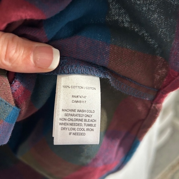 Natural Reflections Mens Flannel Shirt Size Large - Picture 3 of 4